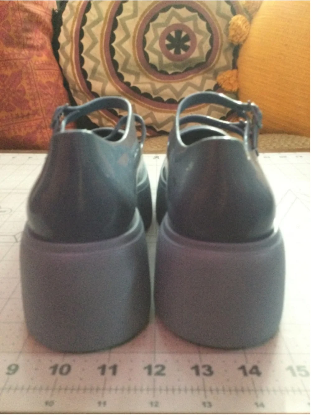 Women's Melissa Blue Platform Mary Jane Shoes Size 9